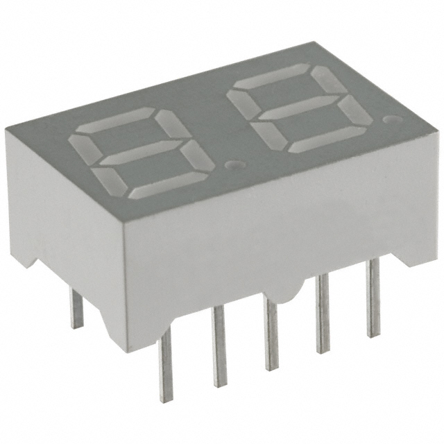 Display Modules - LED Character and Numeric Blue 7-Segment 2 Character Common Anode 3.8V 20mA 0.394